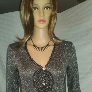 Sweater /Monrose knit wear .blk & gray